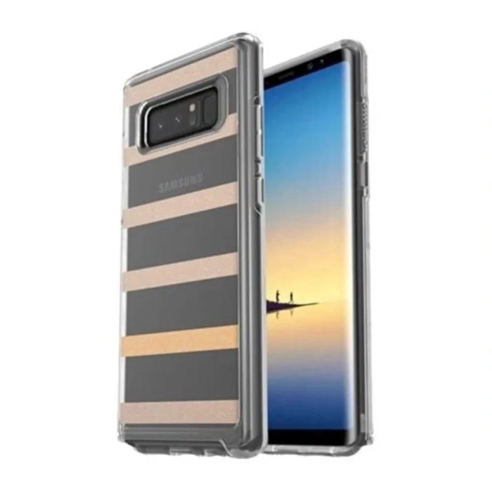 Samsung Black and Gold Striped Case for Galaxy